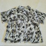 FOR THE REPUBLIC ✨Frayed collar dot button down top✨ Photo 3