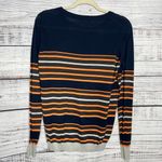41 Hawthorn Stripe Long Sleeve Light Weight Sweater M Blue Size M Photo 2