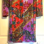 Anne Crimmins Art deco Sequin/Beaded Top 100% Silk Embellished Women's size 12 Purple Photo 2