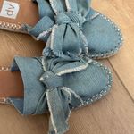 DV by Dolce Vita Women's Blue Denim Bow Mules Size 6.5 Photo 3