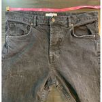 We The Free  People Distressed Black Jeans 30 Button Fly Denim Actual 34x29.5‎ Photo 13