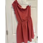 Entro  One Shoulder Ruffle Dress Smocked Waist Party Cocktail‎ Dress S Photo 1