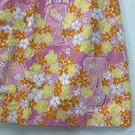 Lilly Pulitzer Vntg Mini Skirt Women Sz 0 Floral Short Lined Zip Pink Tropical Photo 2