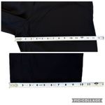 Eileen Fisher Silk Georgette Crepe Full Length Straight Pants Zipper Black Large Photo 9