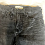 Madewell 9” High Rise Skinny Distressed Knees Womens Size 25 Faded Black Jeans Photo 5