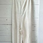 Gibsonlook beige linen blend Romper Overalls - size - large coastal grandma Photo 0