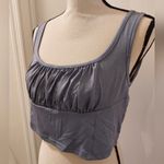 Cider NWOT Dusty Blue  Crop Top Photo 1