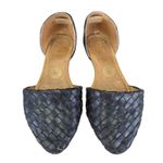 Womens Huarache Sandals Flats Black Woven Leather D'Orsay Ballet Shoes Size 7 Photo 3