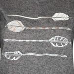 J. Crew Sweater Womens XS‎ Gray White Feathers Wool Rabbit Hair Blend Preppy Photo 5