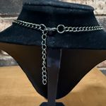 Red Coral cabochon and rhinestone floral statement necklace Photo 4