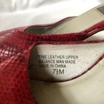 Vintage Glacee Pink Snakeskin Mules Size 7.5 Photo 4