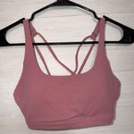 Stori Small Mauve Pink Strappy Sports Bra Medium Support Soft Stretch Activewear Photo 1