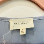 MELLODAY NWT  baby blue high low midi dress V Neck tie flutter sleeve size small Photo 1