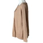 Windsor  Lace Up Brown/Tan Long Sleeve Knit Sweater NWT Photo 3