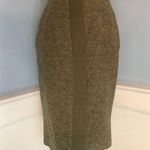 Oscar de la Renta Rare Vintage Olive Wool Tweed Pencil Skirt Sz 4 Photo 0