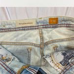 Anthropologie  Light Blue/ white straight Jeans Photo 5