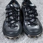 New Rock M.5514 Crater Gray Silver Black Metallic Leather Boots EU Size 39 Punk Photo 1