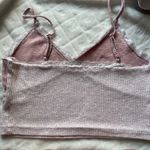 Aeropostale  crop top Cami spaghetti strap lace floral pink cute size medium Photo 1