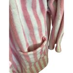 PJ Couture Striped Fleece Bath Robe Sleepwear Pajamas Pink Size L Photo 5