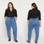 Universal Standard ComfortDenim Drawstring Jean Trouser in Tidal Indigo Blue Photo 12