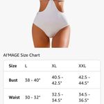 🏷️ One Piece Swimsuits Tummy Control O Ring Cutout High Waisted White Size XL Photo 4