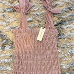 Anthropologie Pink Smocked Tank Top/Cami - NWT! Photo 6