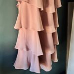 Slny Dusty Pink 16 Ruffle Tiered Dress Romantic Flowing Feminine Flattering Chic Photo 4