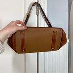 Dooney & Bourke  Pebble Grain Drawstring Hobo Bucket Bag Brown Pink Interior Photo 1