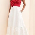 Anthropologie Hutch Bow-Tie Maxi Dress in Red Motif Size 8 NWOT $218 Photo 12