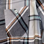 Mossimo Athletic Fit Plaid Flannel Button Down Top Black Size M Photo 5