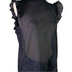 Lavender Field Black Mesh Tank Top Photo 1