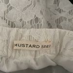 Mustard Seed  Women’s Off Shoulder Lace Short Top Photo 5