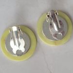 Vintage Neon Green Silver Mirror Clip Photo 3