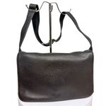 Coach Vintage  Dark Brown #4928 Full Flap Leather Crossbody Messenger Bag 90s Photo 2