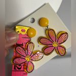 Little Things Pink and Yellow Flower Earrings Photo 2