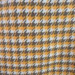 Urban Outfitters Wool Blend Houndstooth Peace Sign Patch Tote Bag Yellow School Photo 7