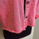Black Label  Pink Acid Wash Spring Light Denim Jacket Photo 4