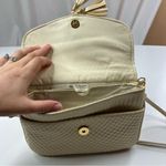 Worthington 3/$30 | Vintage Cream Quilted Tassel Long Strap Small Purse SEE DESC Photo 5