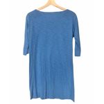 Lilly Pulitzer Solid Blue Pima Cotton Cassie 3/4 Sleeve T-Shirt Shift Dress XS Photo 2