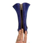 Clarks  Indigo Valley Stone Ballet Flat Women 7.5 Blue Suede Tortoise Toe Shoe Photo 5