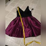 XScape  Black and Purple Sleeveless Dress Photo 3
