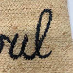 SoulCycle Script Natural Pouch Whimsical Clutch Photo 2