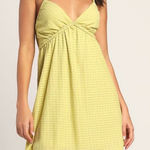 Lulus  love like yours textured mini dress green‎ halter top Photo 0