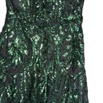 Windsor Viviana Formal Sequin Mermaid Dress black and green size small Photo 10