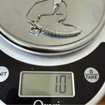 BRILLIANCE Blue Crystal Heart & Cross Bar Beyond Blessed Adjustable Bracelet 10g Silver Photo 11