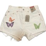 Levi's NWT  501 Light Stonewash Butterfly Shorts Size 24 Photo 0