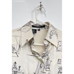 Ishyu Cream Vintage Silk Equestrian ladies Blouse shirt Photo 2