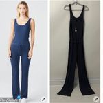 Monrow Gray Ribbed Tank Jumpsuit Size L Photo 1