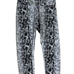 Balance Collection  Crop Leggings Womens S Black White Snake Print High Rise Photo 2