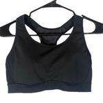 Adidas Black Side Cut Out Racerback Mesh Sports Bra Women Sz M Photo 0